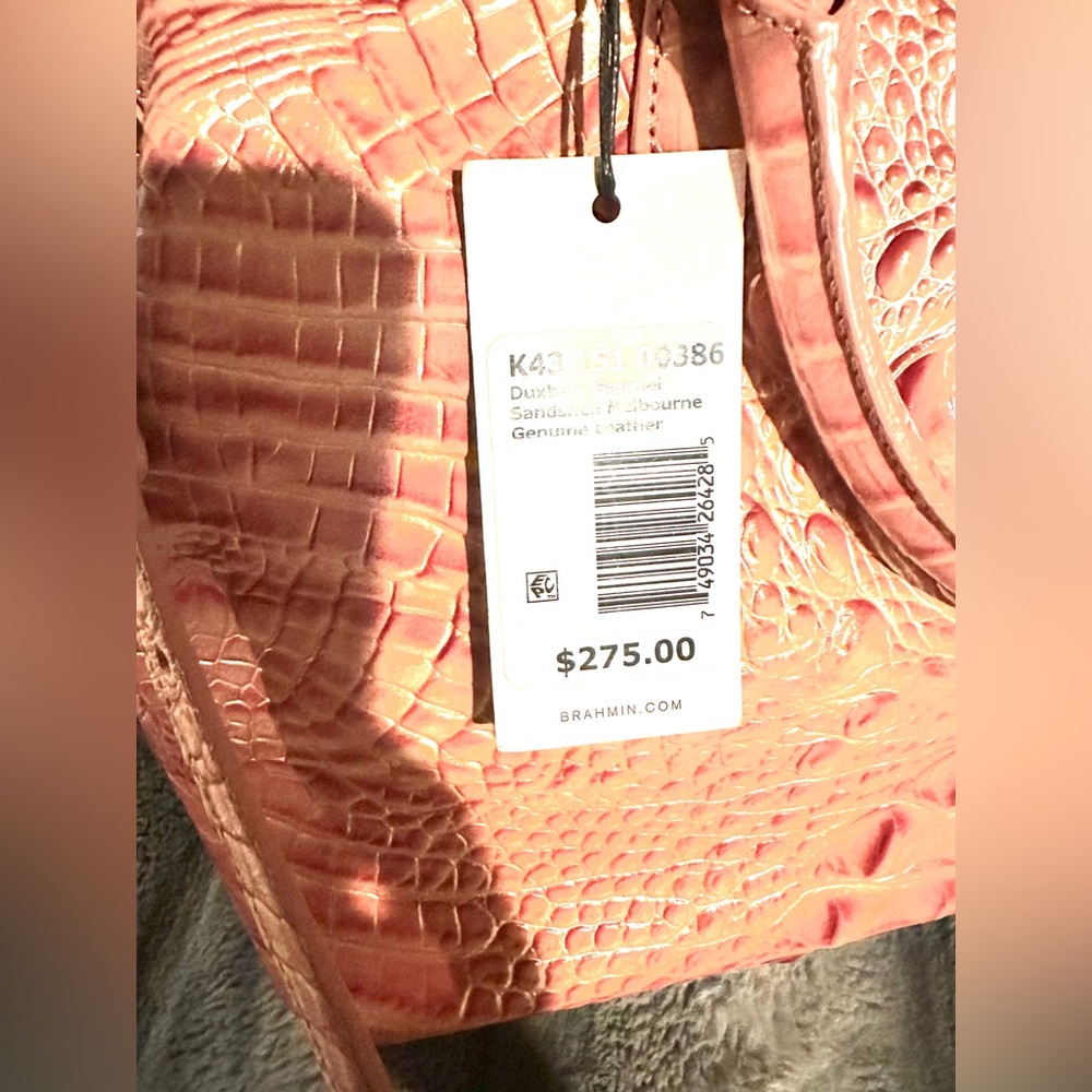 NWT Brahmin Large Duxbury Satchel Rose Pink Melbourne Bag Purse